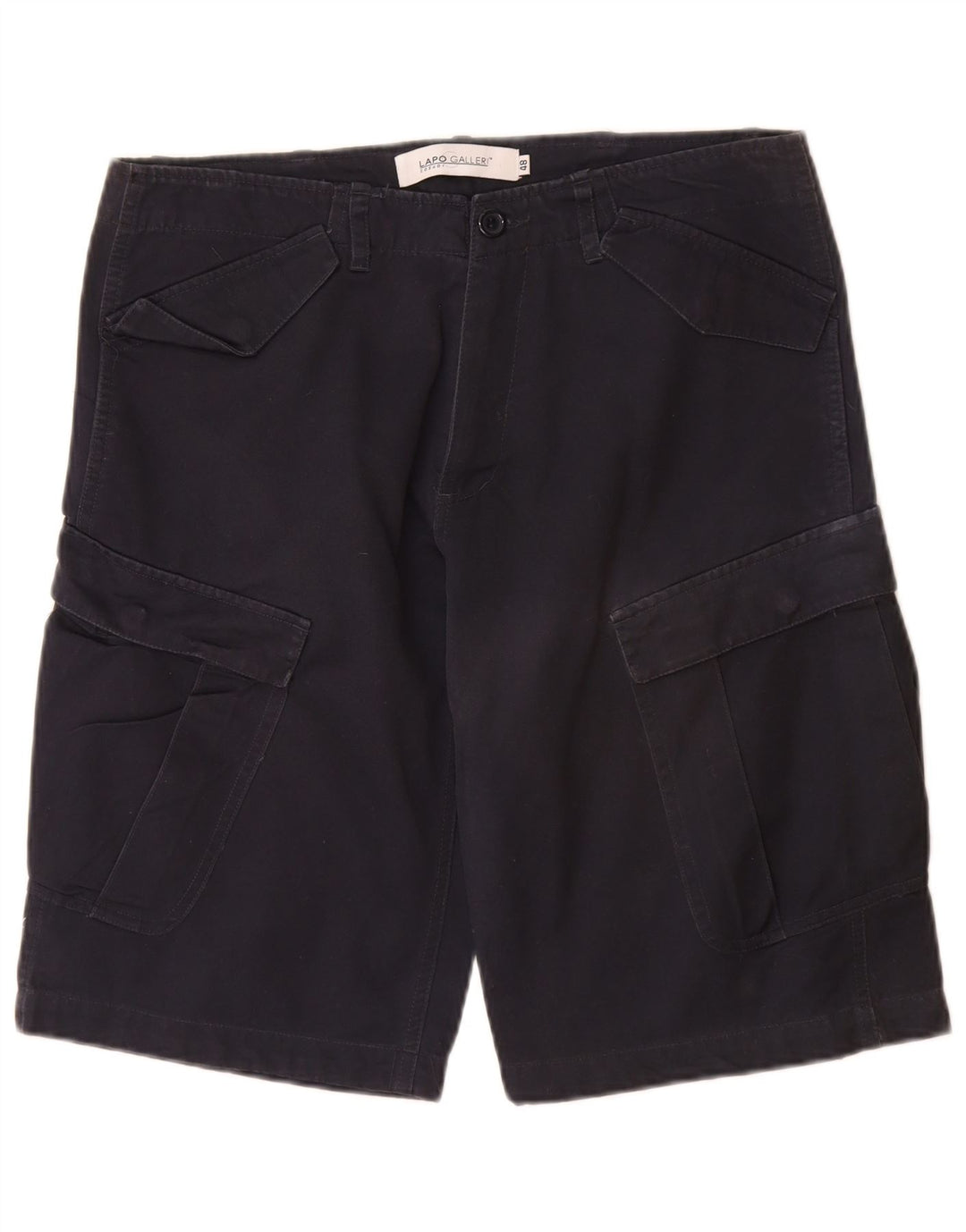 Lapo Galleri Pantalones cortos cargo para hombre IT 48 Medium W32 Algodón azul marino