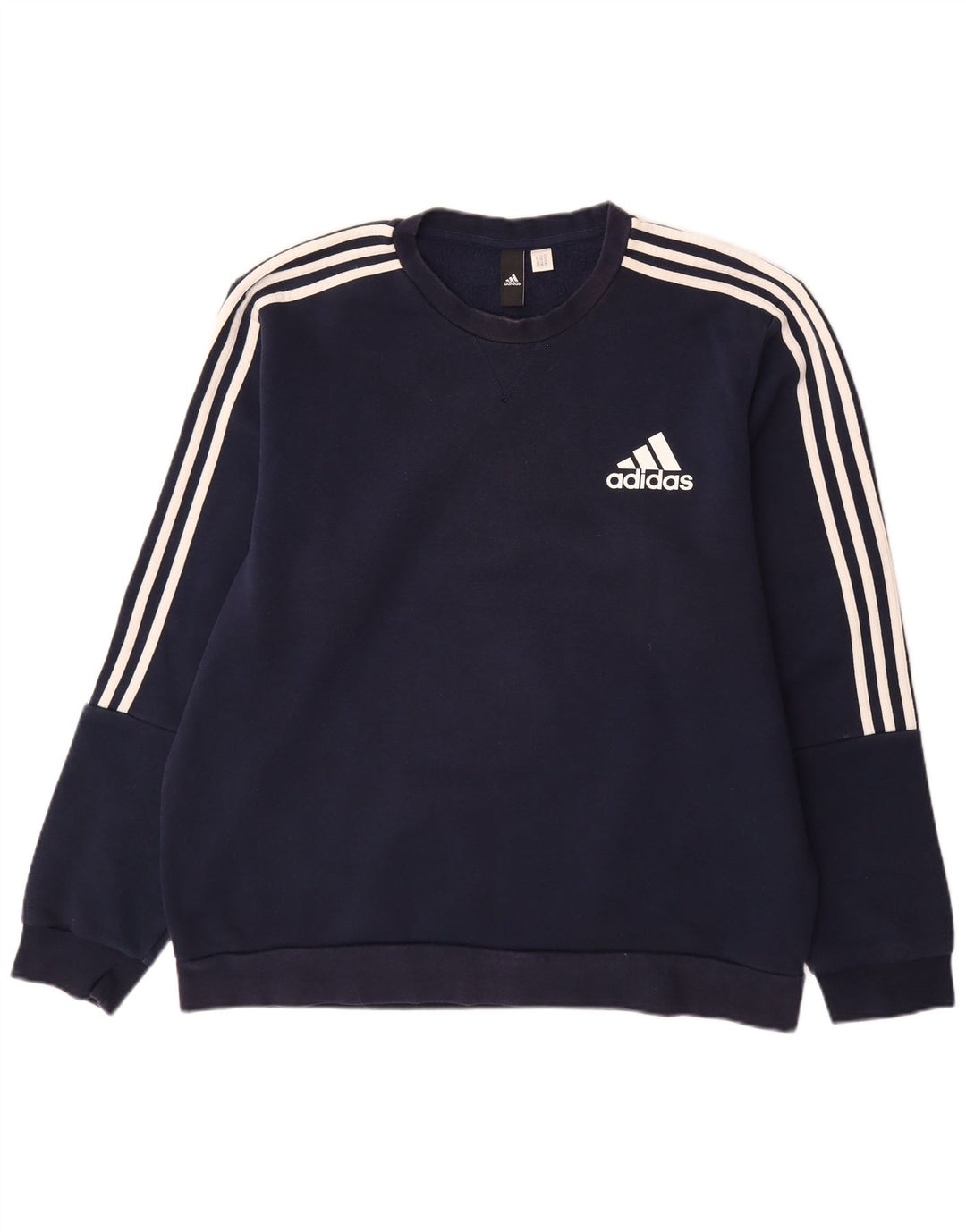 ADIDAS Sudadera Jumper para hombre grande azul marino