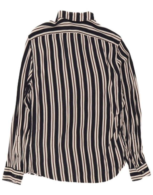Camisa Reiss Hombre Medium Azul Marino Rayas Viscosa