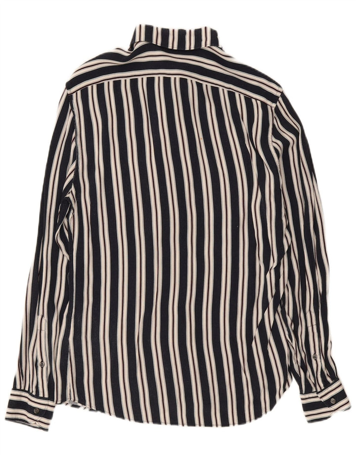 Camisa Reiss Hombre Medium Azul Marino Rayas Viscosa
