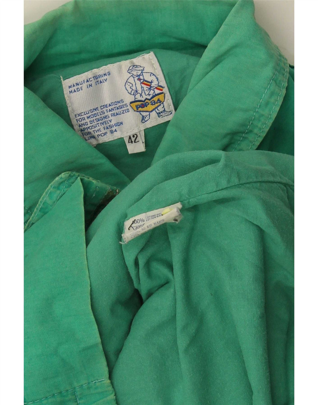 POP 84 Chaqueta bomber para hombre IT 42 XL Algodón verde