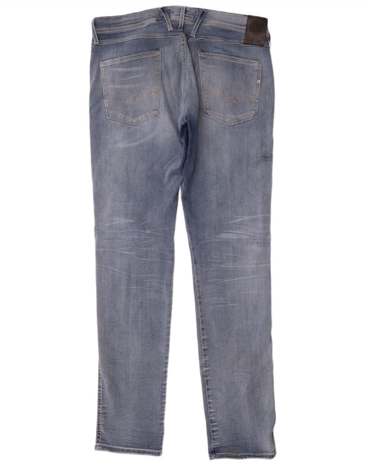 Vaqueros ajustados para hombre Replay W36 L34 Algodón azul