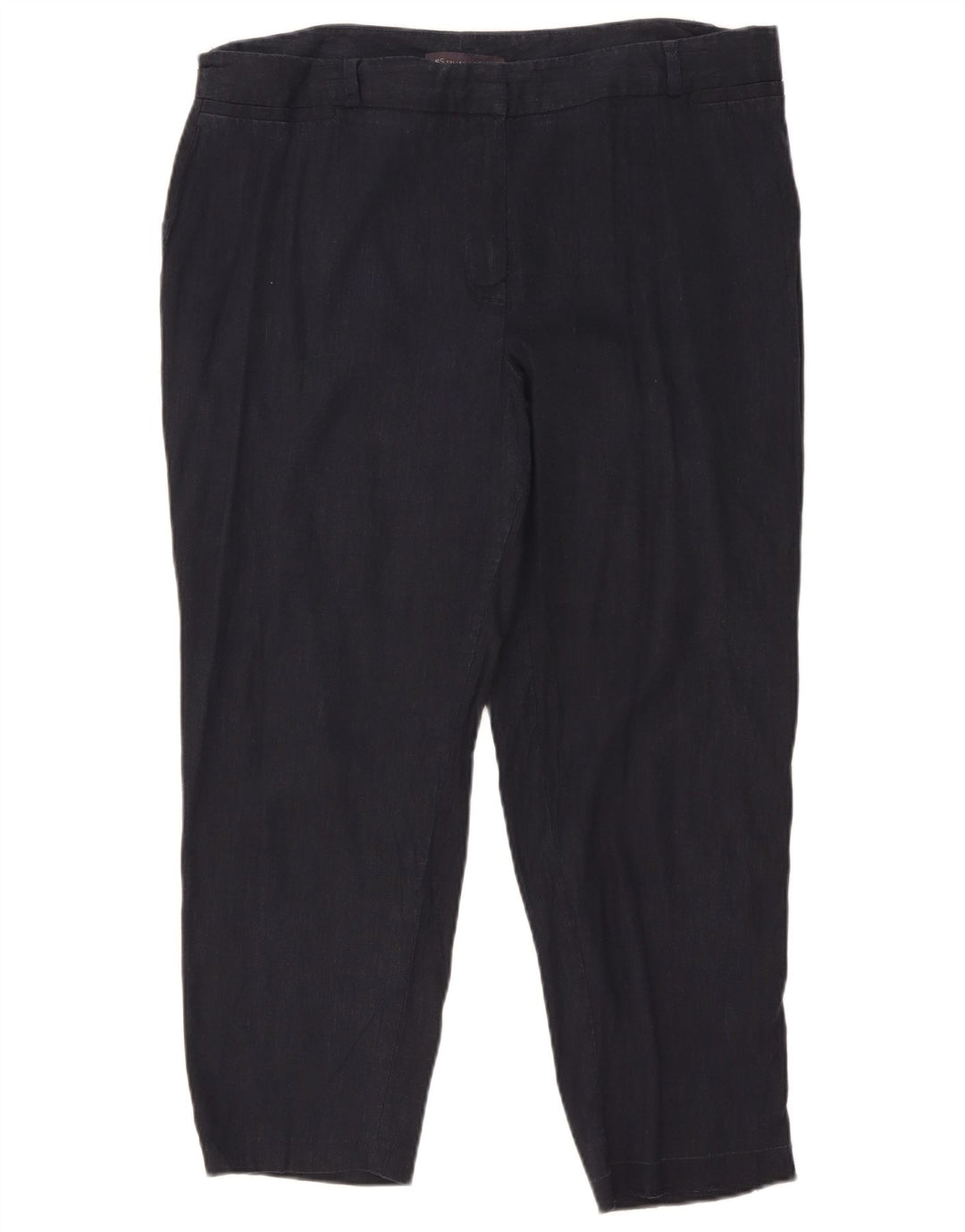 Pantalones cortos para mujer Marks & Spencer W36 L25 Lino azul marino