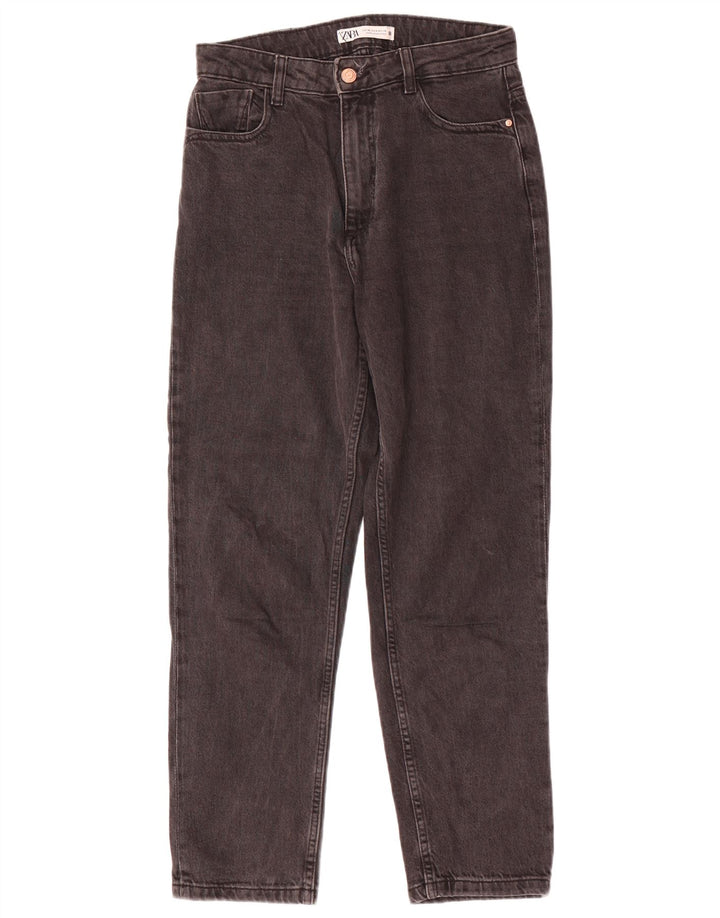Zara Jeans Cónicos Para Mujer EU 38 Small W28 L28 Gris
