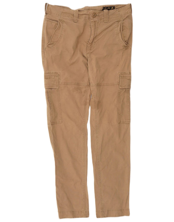 Superdry Pantalón cargo ajustado para hombre W30 L32 Algodón beige