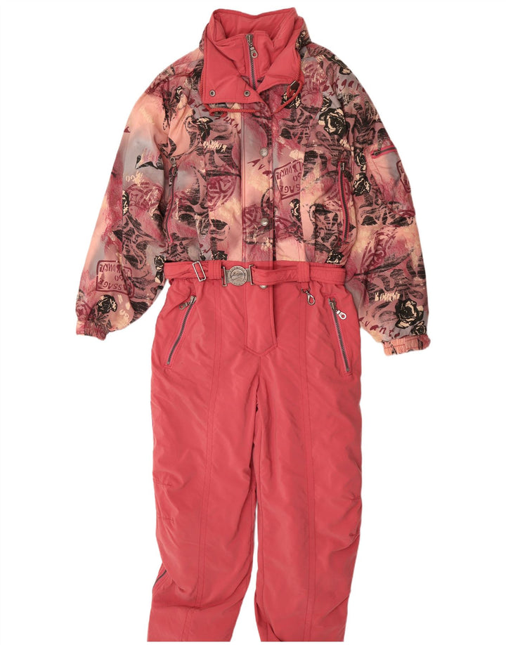 Killtec Mono de esquí con capucha gráfico para mujer Reino Unido 40 Mediano Rosa Floral