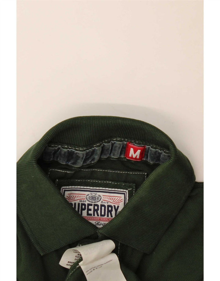 Superdry Polo De Algodón Verde Medio Para Hombre