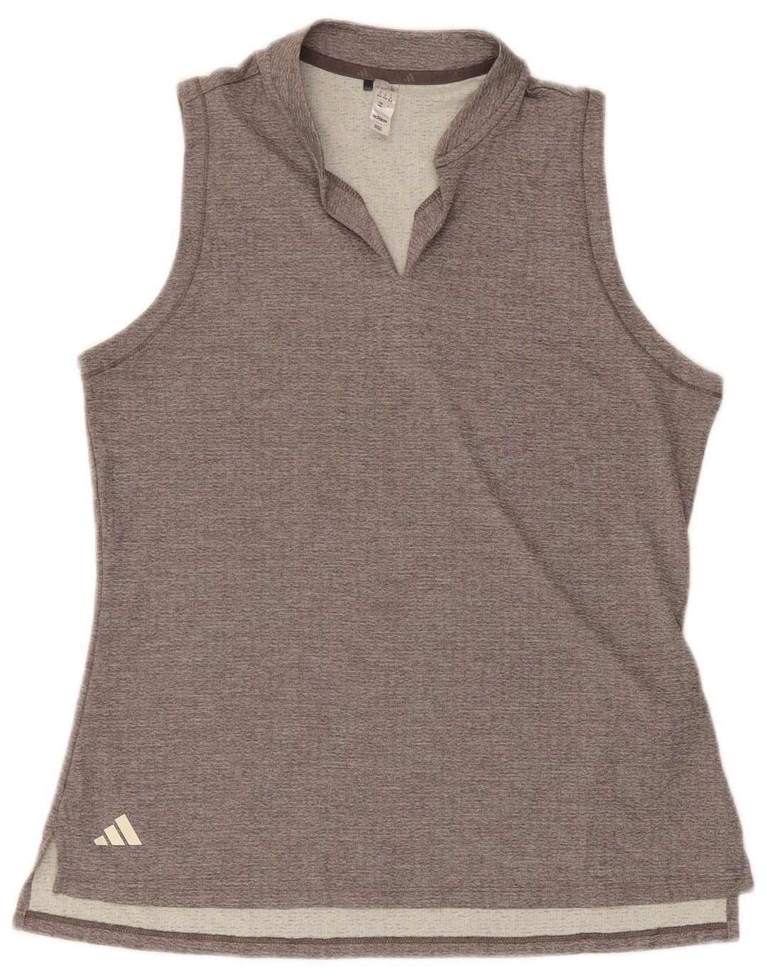 Adidas Mujer Chaleco Top UK 12/14 Gris Medio Poliéster