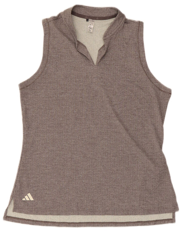 Adidas Mujer Chaleco Top UK 12/14 Gris Medio Poliéster