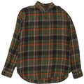 Camisa De Franela De Corte Estándar De Algodón A Cuadros Verdes Grandes De Gap Hombre