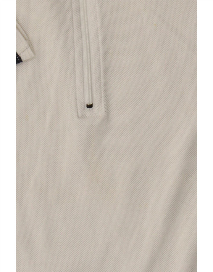 Nike Polo para mujer US 4/6 Pequeño Blanco Colorblock Algodón