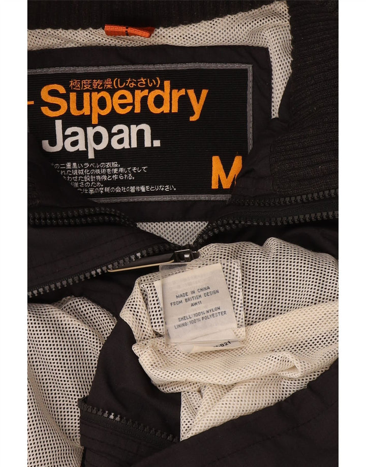 Superdry Chubasquero Mujer UK 44 Nylon Gris Medio