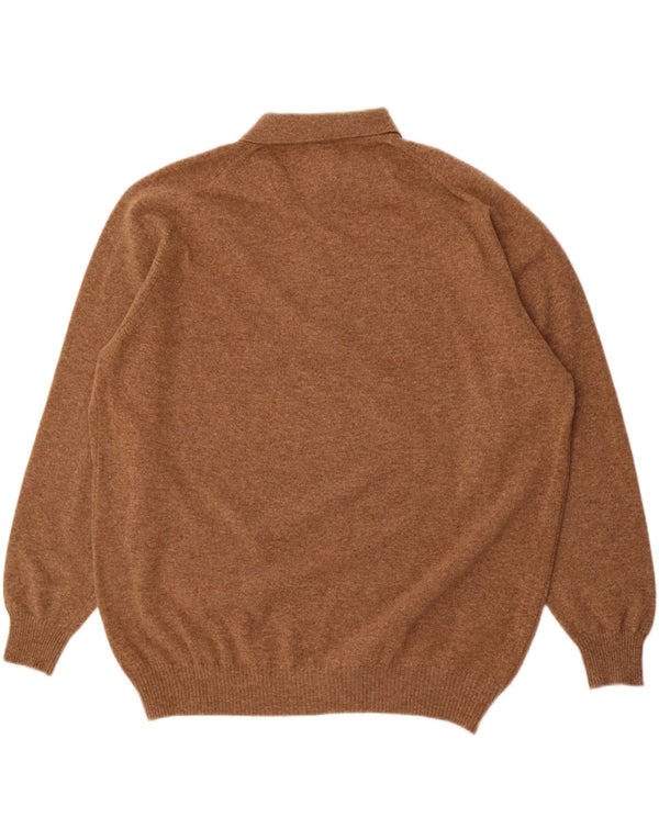 Walbusch Mens Studio Pitti Polo Cuello Jersey IT 58/50 2XL Marrón