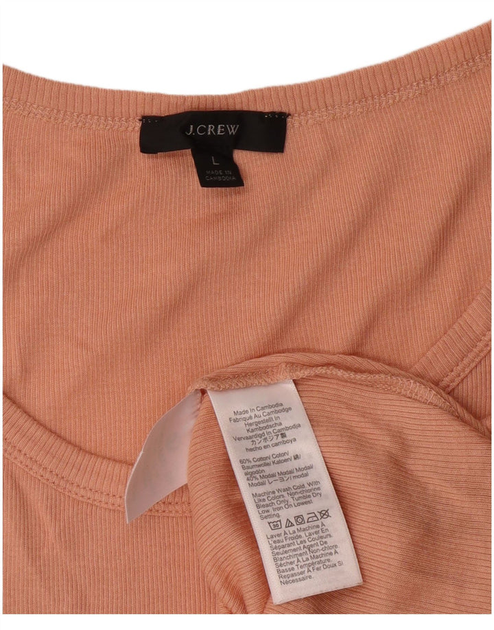 J. Crew Camiseta sin mangas para mujer UK 40 Grande Algodón naranja
