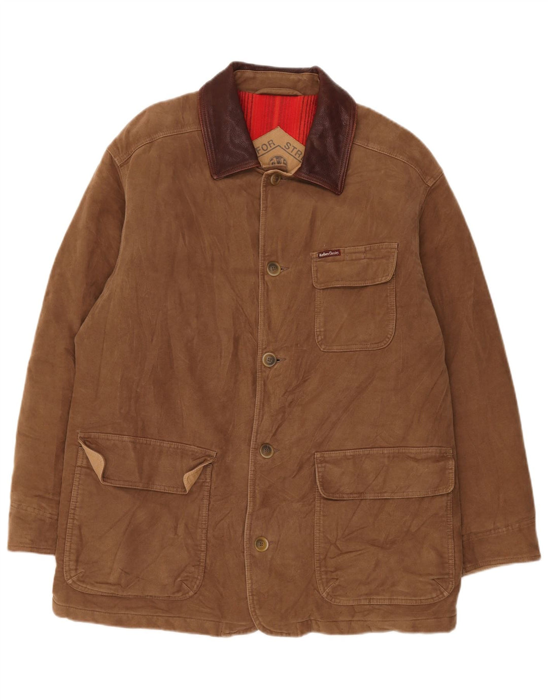 Marlboro Classics Chaqueta de ante para hombre Reino Unido 40 Grande Cuero marrón