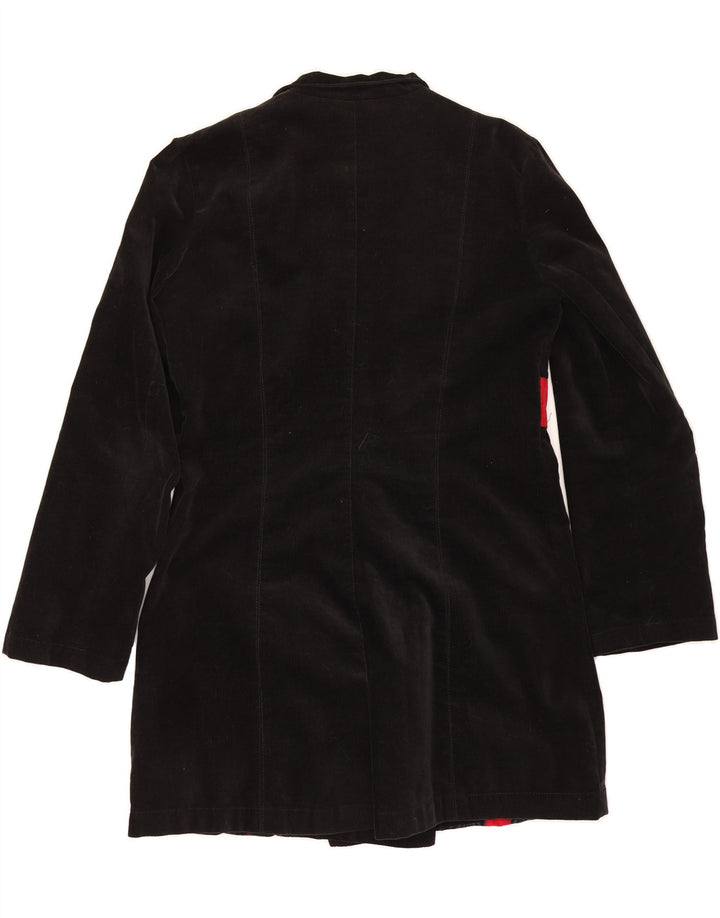 DESIGUAL Womens Overcoat EU 42 Large Black Patchwork Cotton Vintage Desigual and Second-Hand Desigual from Messina Hembry 
