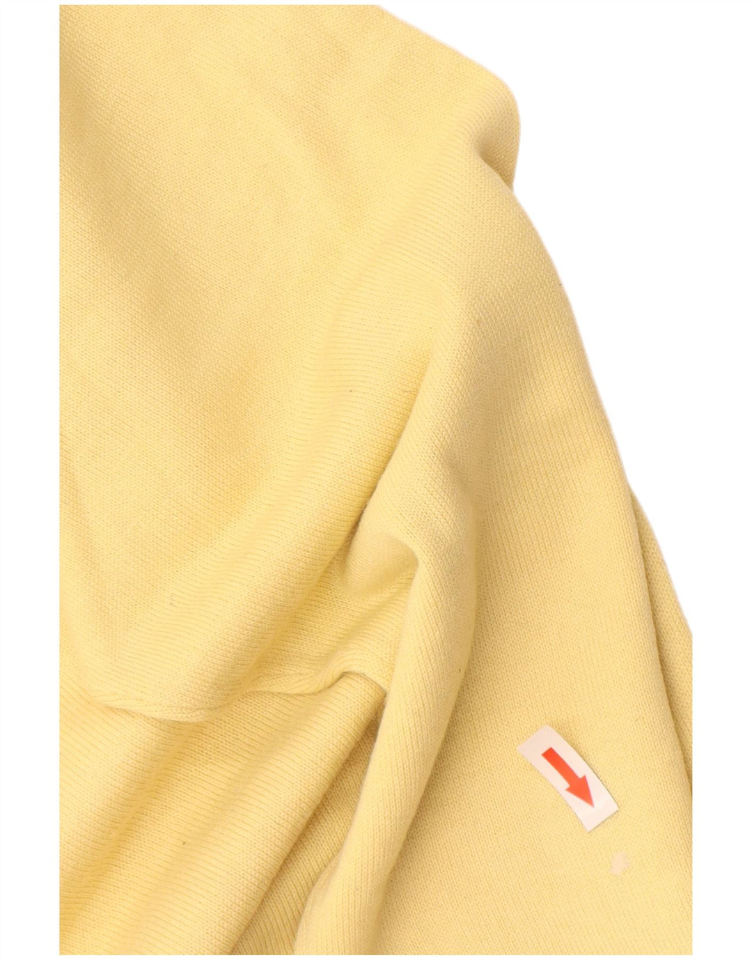 Vintage hombres V-cuello jumper suéter grande amarillo lana virgen