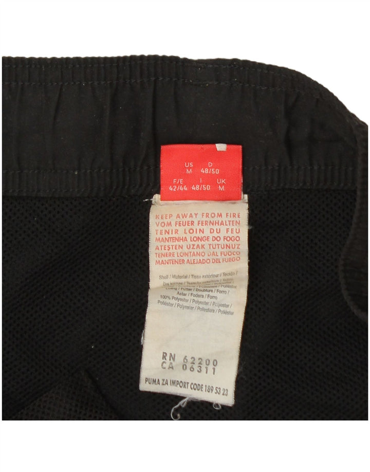Puma Pantalones cortos deportivos gráficos para hombre Poliéster negro mediano