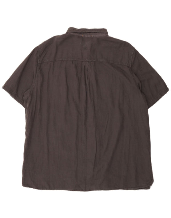 Camisa de corte regular de manga corta para hombre de Fat Face 3XL Algodón gris