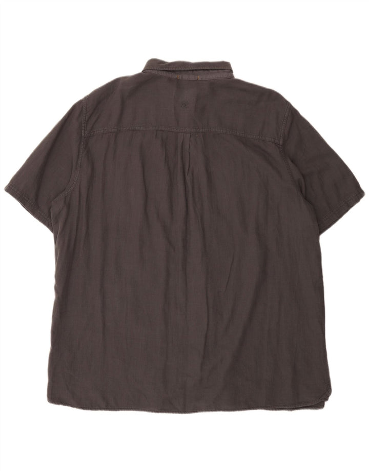 Camisa de corte regular de manga corta para hombre de Fat Face 3XL Algodón gris