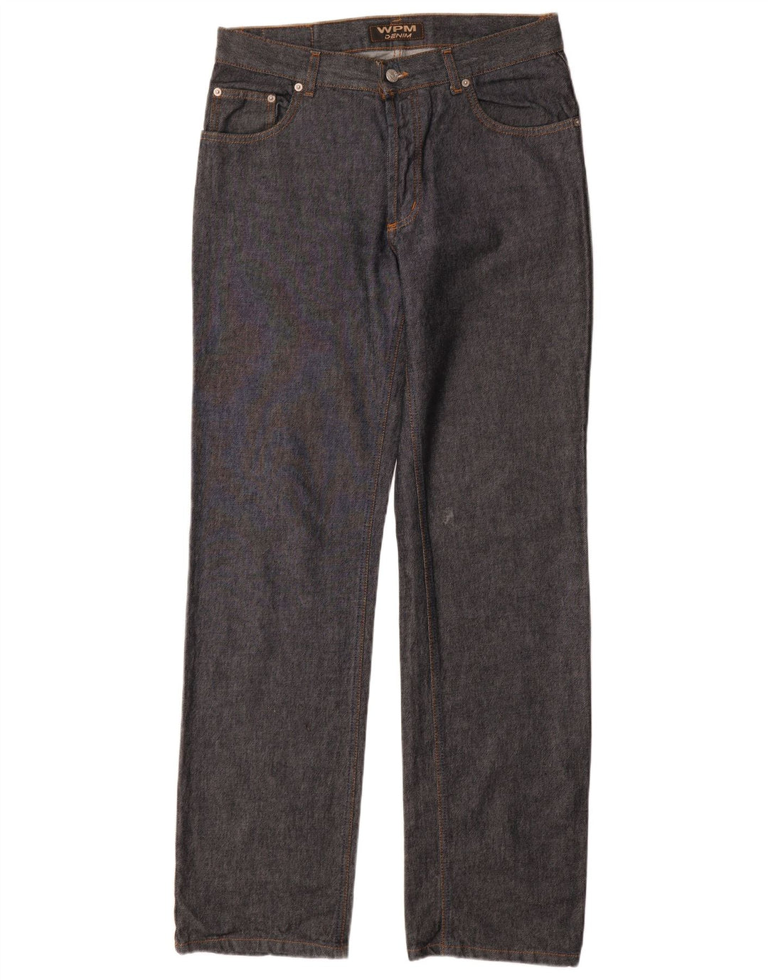 WAMPUM Vaqueros rectos para hombre IT 48 Medium W33 L35 Algodón azul marino