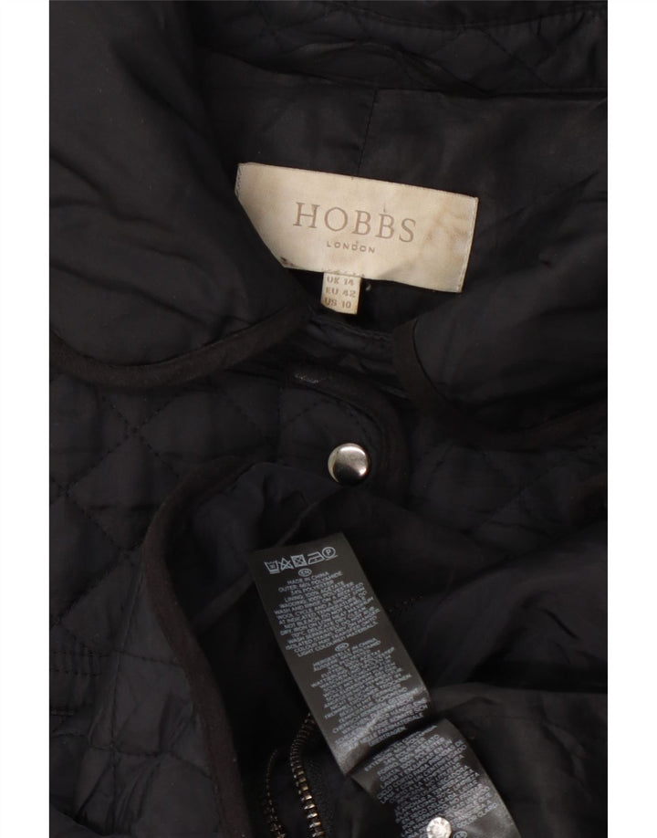 Hobbs Abrigo acolchado para mujer UK 44 Mediano Poliamida negra