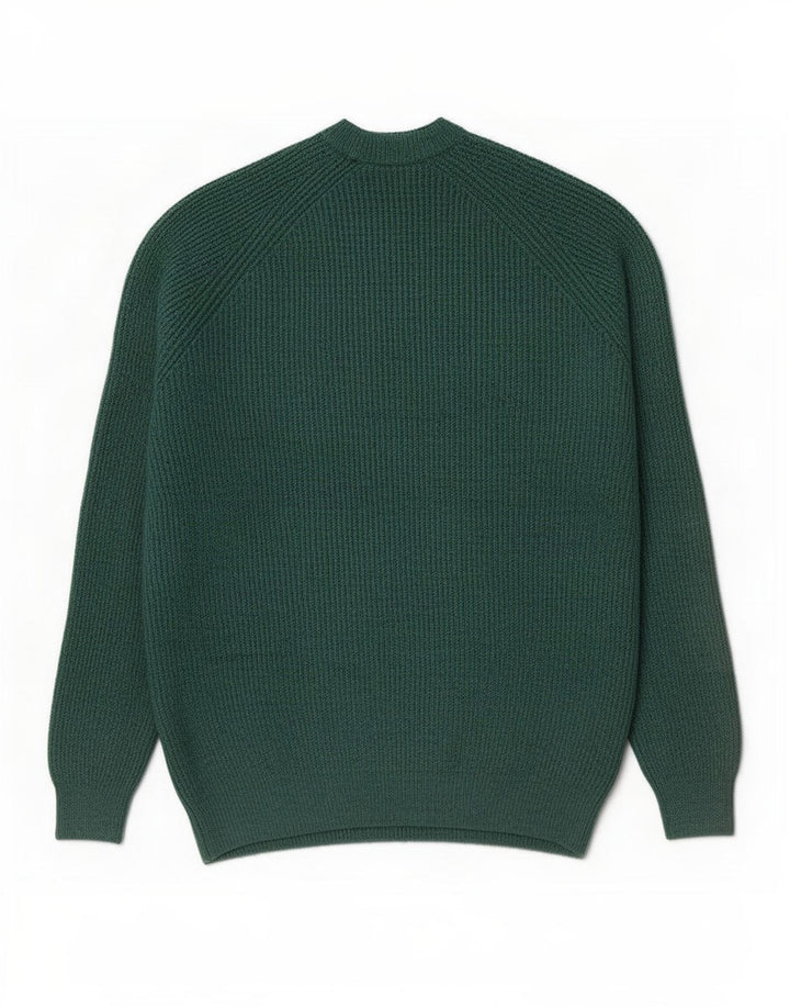 Marks & Spencer Jersey de cuello redondo para hombre XL Poliamida verde
