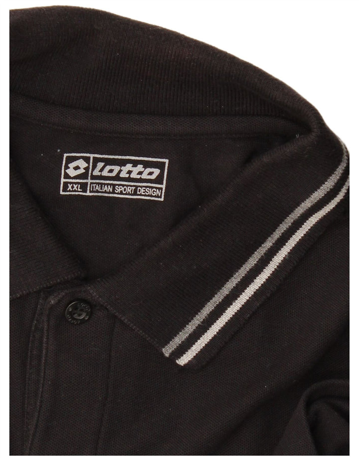 LOTTO Polo Hombre 2XL Negro