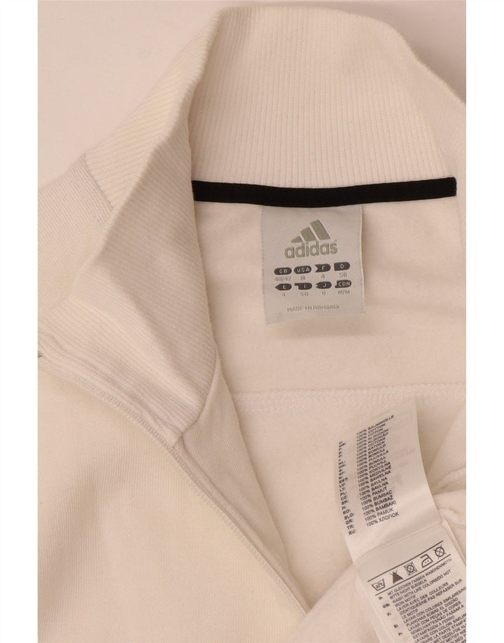 ADIDAS Chaqueta de chándal para hombre UK 40/42 Algodón blanco mediano