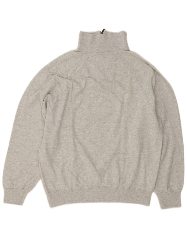 Champion Sudadera Con Cuello Y Cremallera Jumper De Algodón Moteado Gris Medio