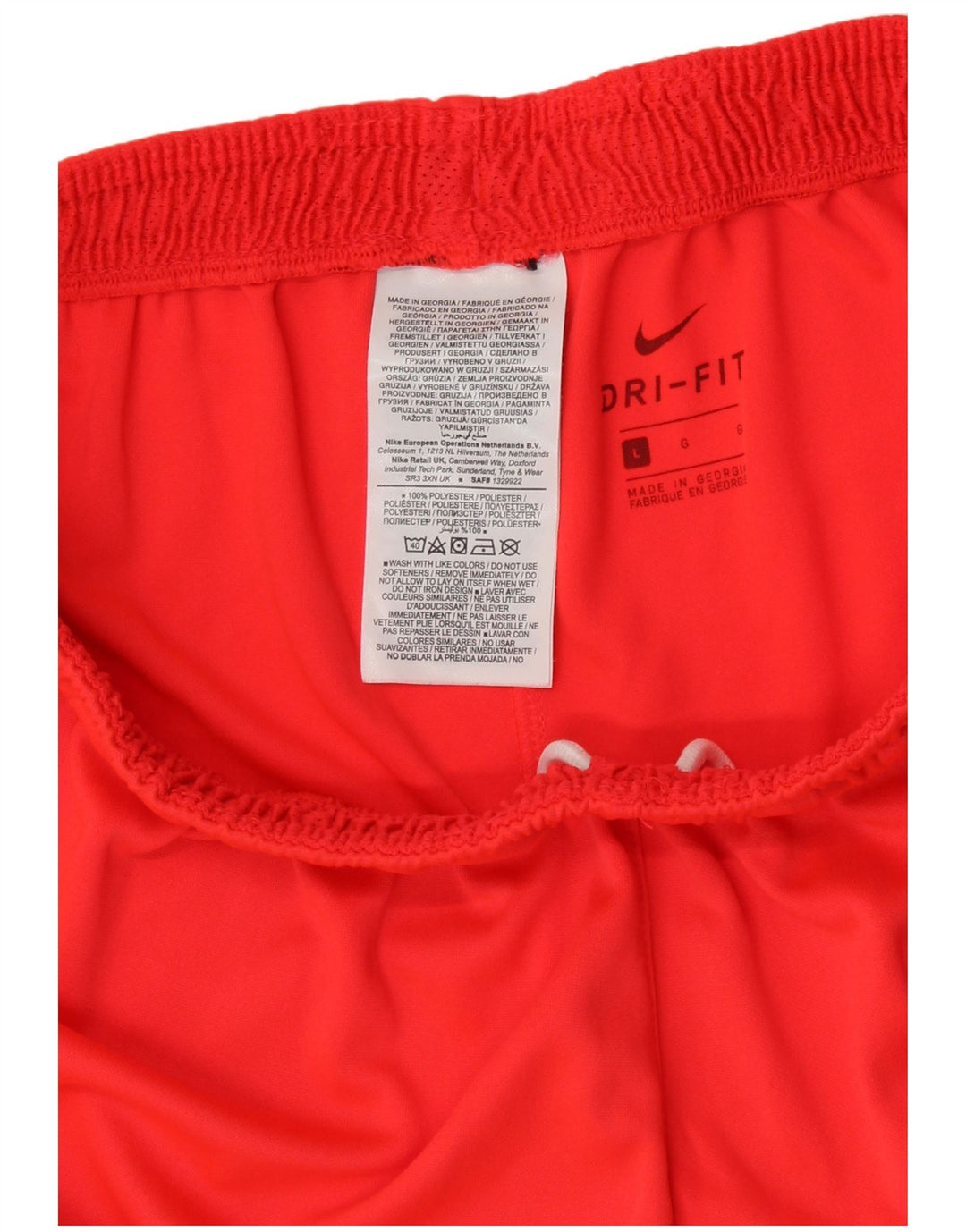 Nike Dri Fit Graphic - Pantalones cortos deportivos para hombre (poliéster), color naranja