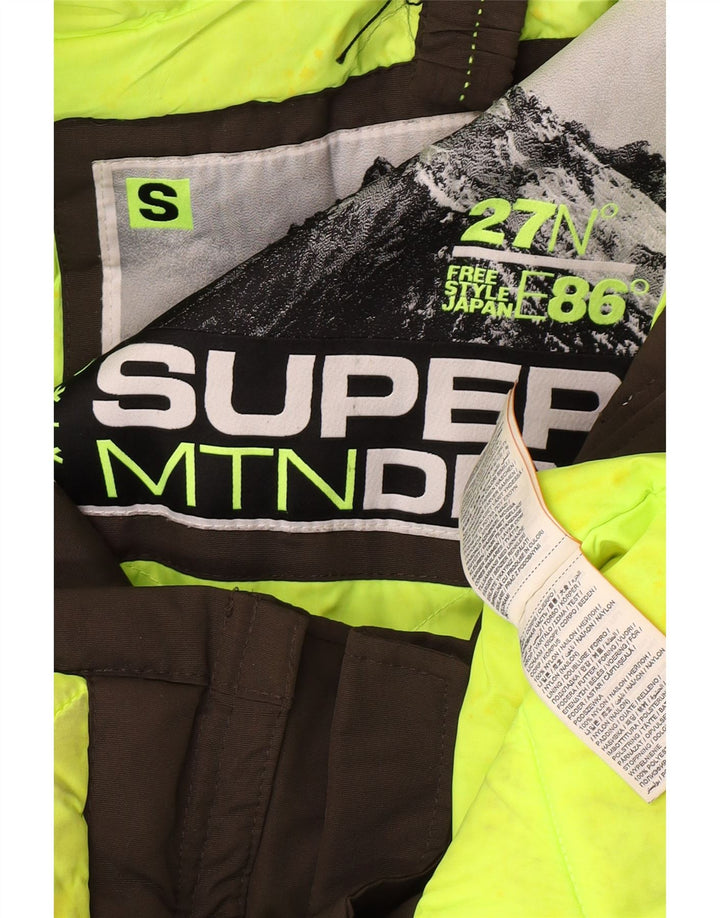 Superdry Parka extragrande con capucha para mujer, talla 40, nailon caqui pequeño