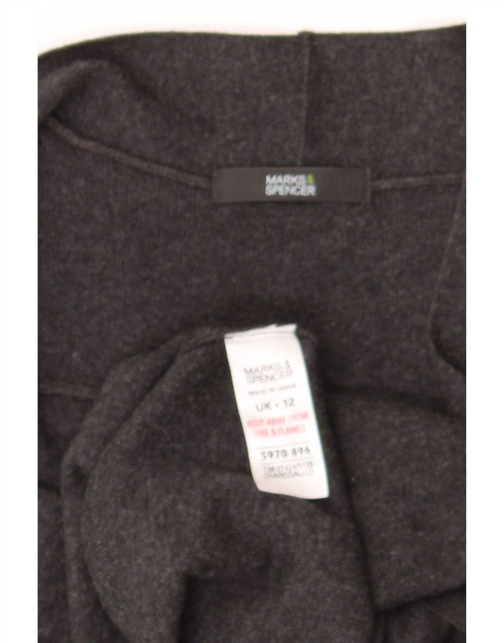 Marks & Spencer Suéter tipo cárdigan sin mangas para mujer UK 42 Gris medio