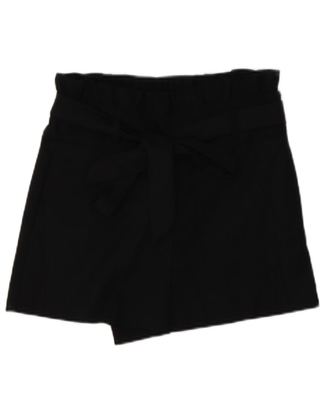 Zara Mujer Trafaluc Pantalones Calientes De Cintura Alta Pequeño W26 Poliéster Negro