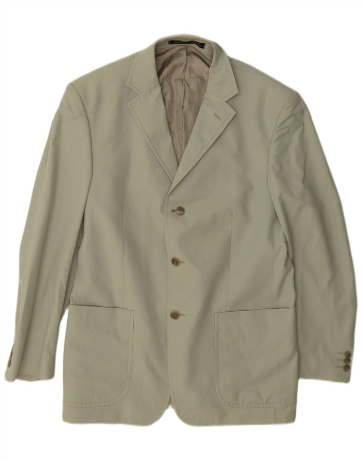 Marks & Spencer Chaqueta tipo blazer de 3 botones para hombre UK 40 Algodón beige medio