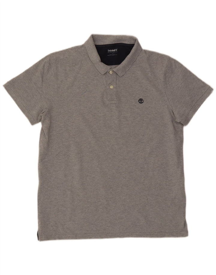 Timberland Polo para hombre de algodón gris grande