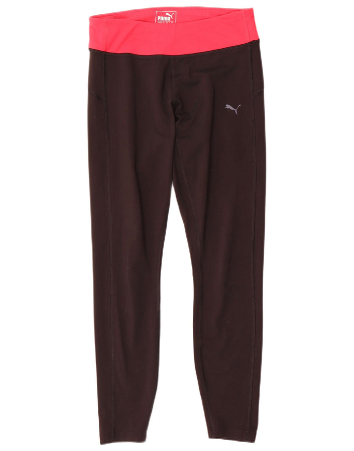 Puma Leggings para mujer UK 10 Small Black Colorblock