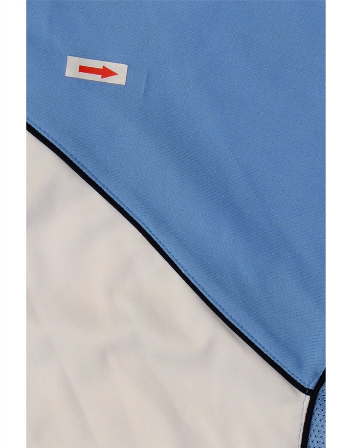 Asics Hombre Camiseta Gráfica Top Azul Medio Colorblock Poliéster