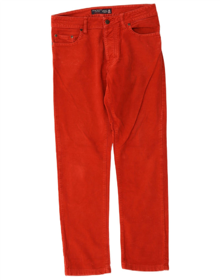 Hackett Pantalones Casuales Rectos Para Hombre W30 L29 Algodón Rojo