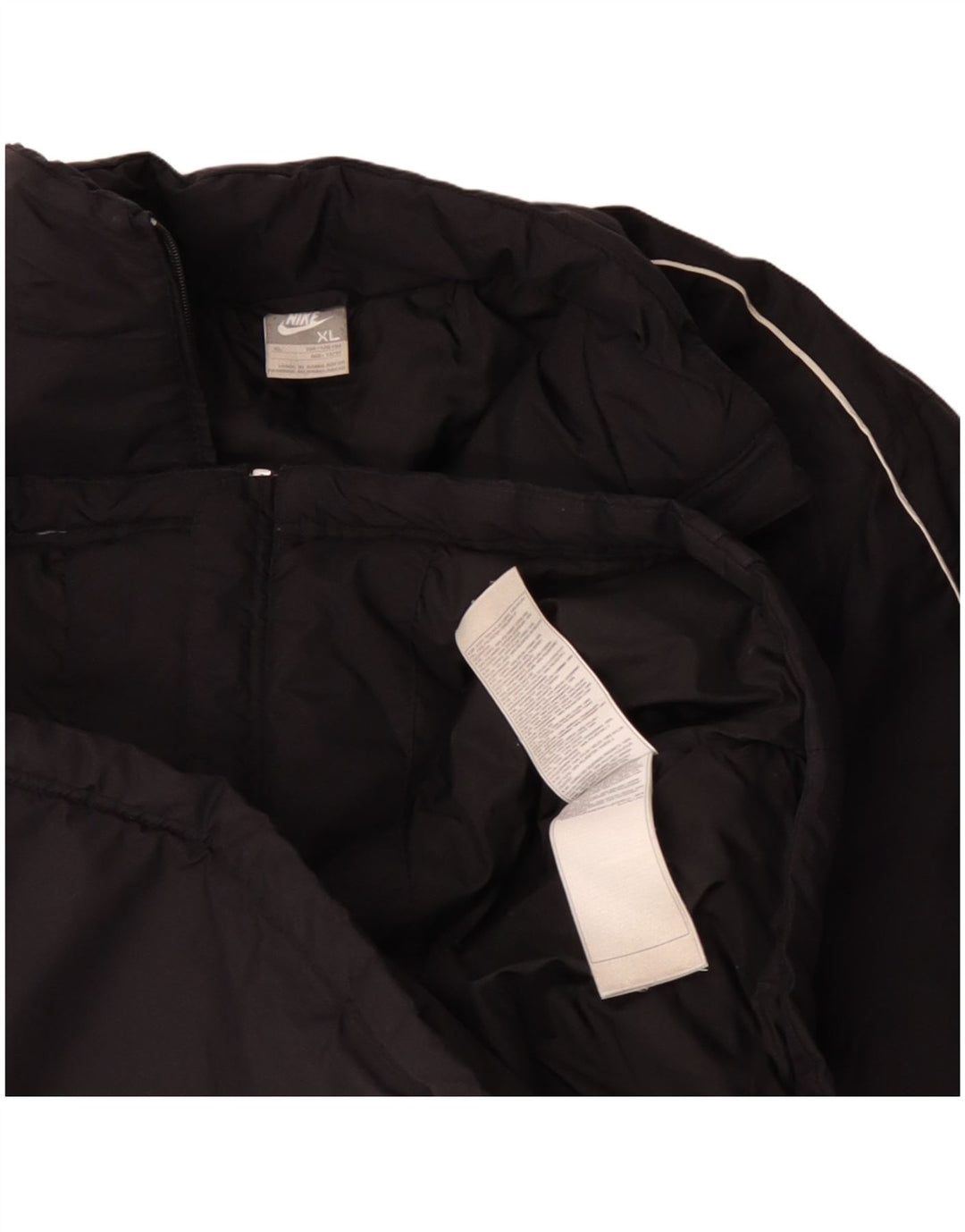 Nike Chaqueta acolchada con gráfico para niños 13-14 años XL Negro Poliéster