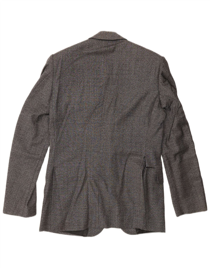 Chaqueta tipo blazer de 2 botones para hombre Reiss UK 38 Lana moteada gris medio