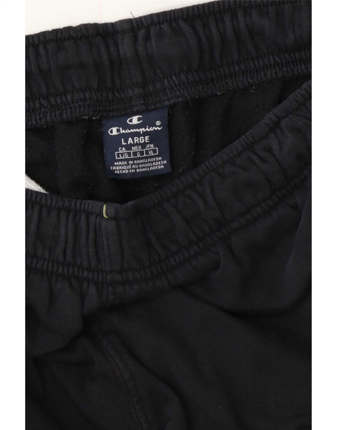 Champion - Pantalones cortos deportivos para hombre, talla grande, color negro