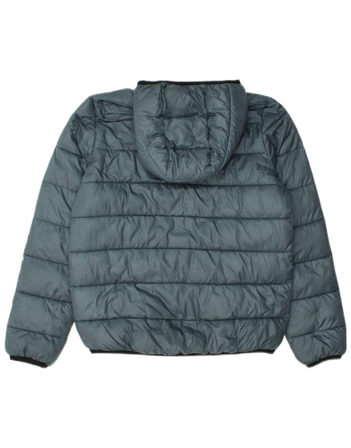 Champion Chaqueta acolchada con capucha para hombre UK 36 Small Poliéster azul