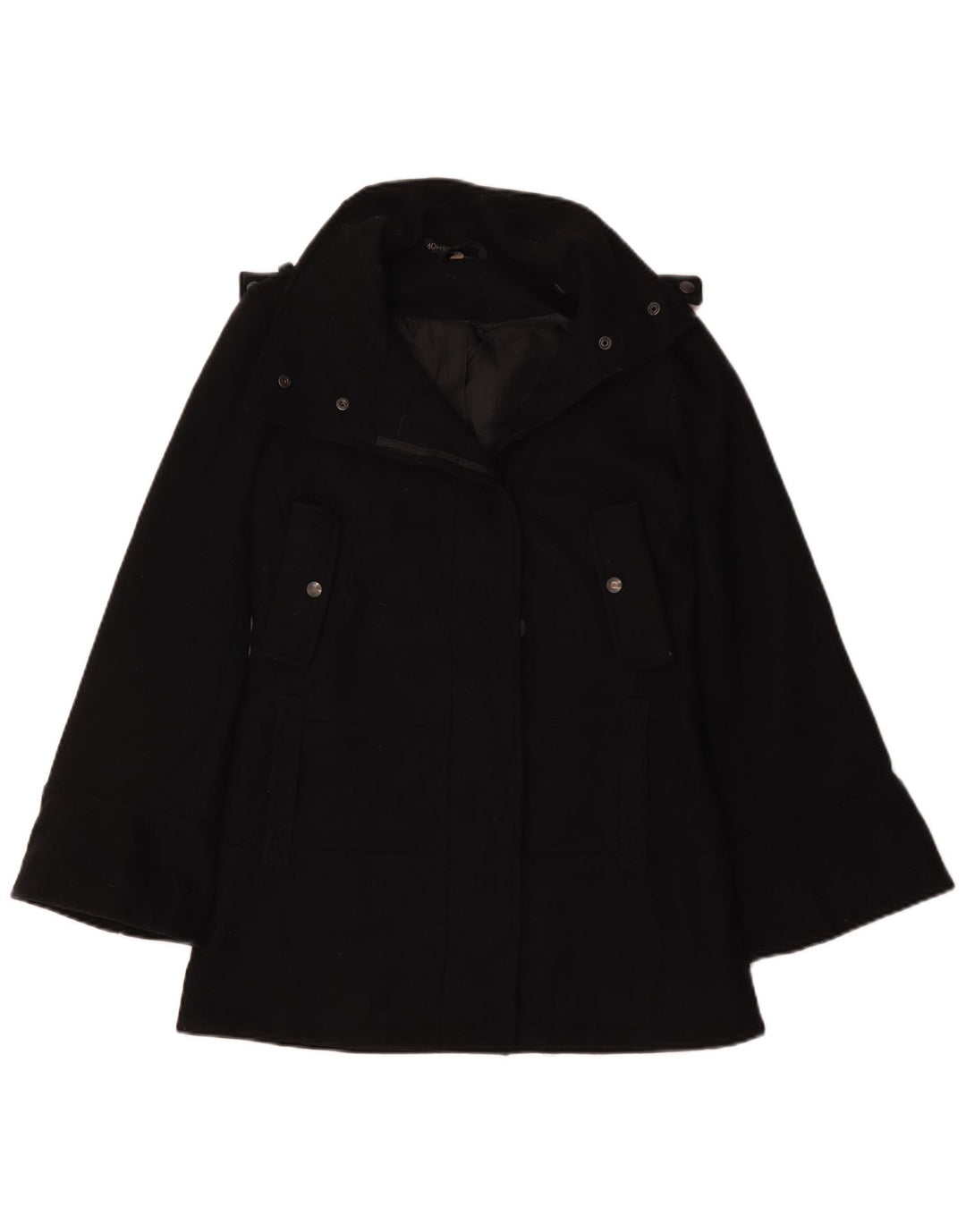 Topshop Chaquetón extragrande para mujer UK 6 XS Poliéster negro