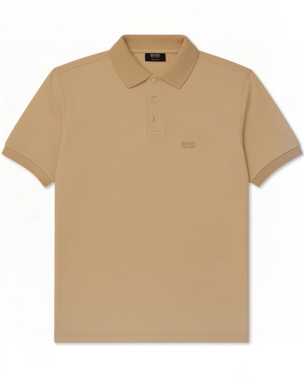 Polo Hugo Boss Hombre Algodón Beige Grande