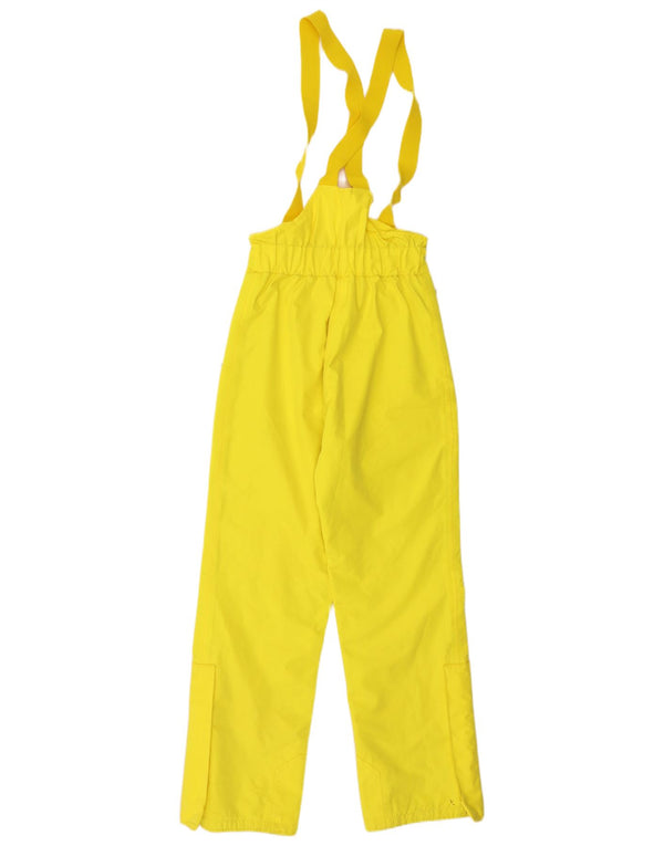 Vintage Mujer Dungarees Pantalones de Esquí EU 34 XS Poliamida Amarilla
