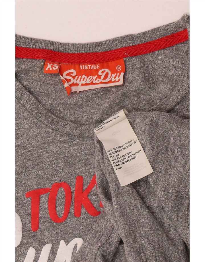 Superdry Camiseta con gráfico regular para hombre XS Algodón gris
