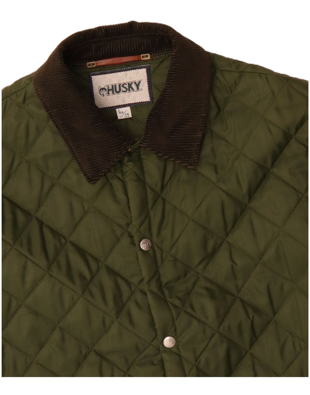 Husky Chaqueta acolchada para hombre UK 46 3XL Poliamida verde