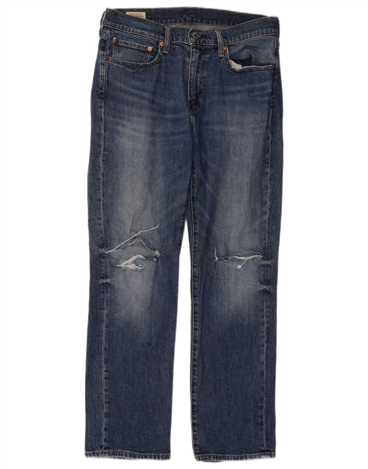 Levi's Jeans rectos desgastados 514 para hombre W32 L30 Algodón azul