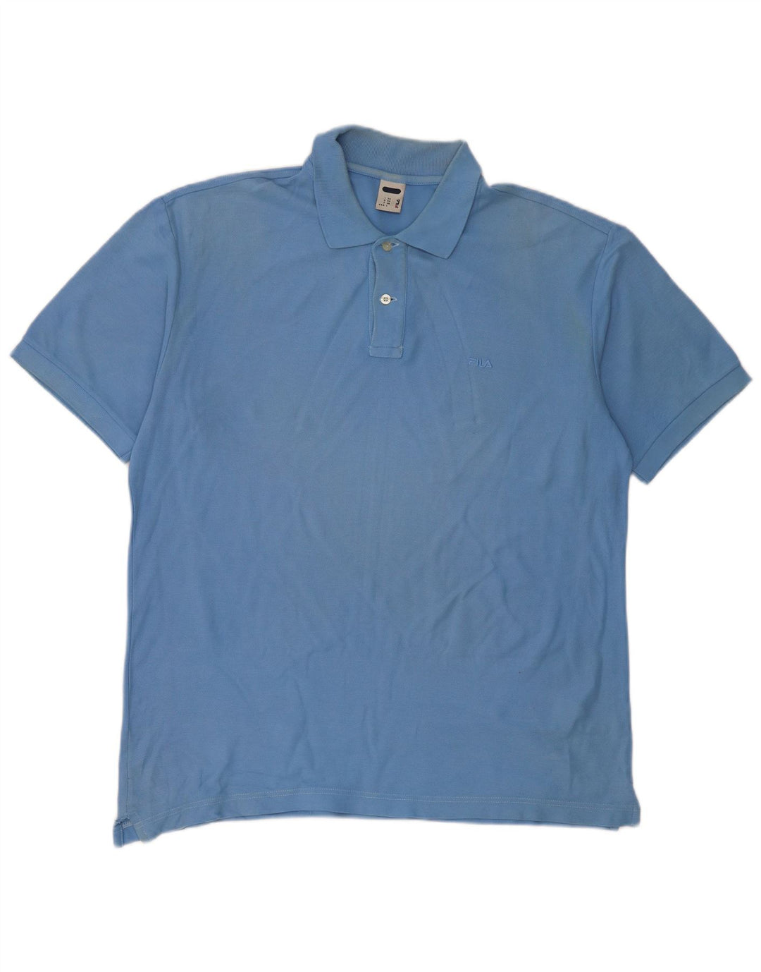 FILA Polo para hombre de algodón azul grande